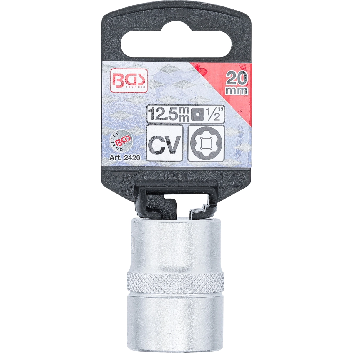 Foto 4 pulgar | Dado Super Lock | Entrada 1/2'' | 20 Mm | Bgs 2420