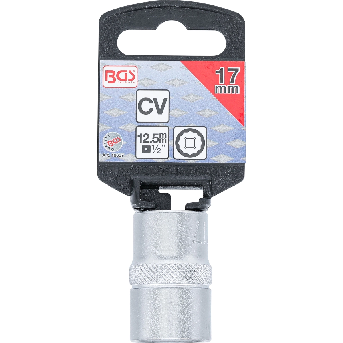 Foto 4 pulgar | Dado 12 Caras | Entrada 1/2'' | 17 Mm | Bgs 10637