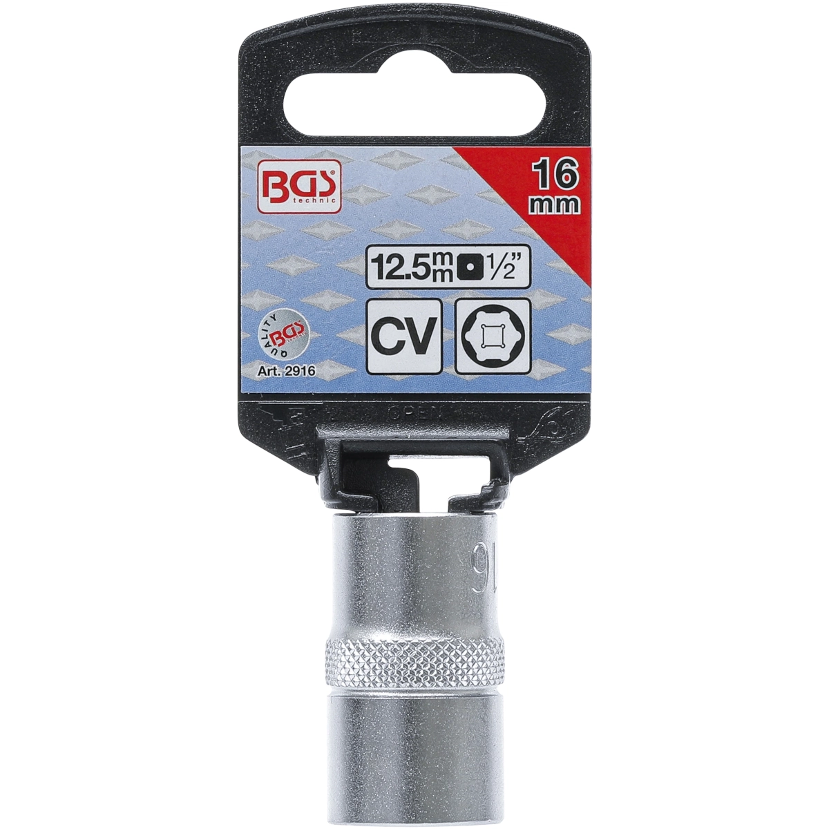 Foto 4 pulgar | Dado Hexagonal | Entrada 1/2'' | 16 Mm | Bgs 2916