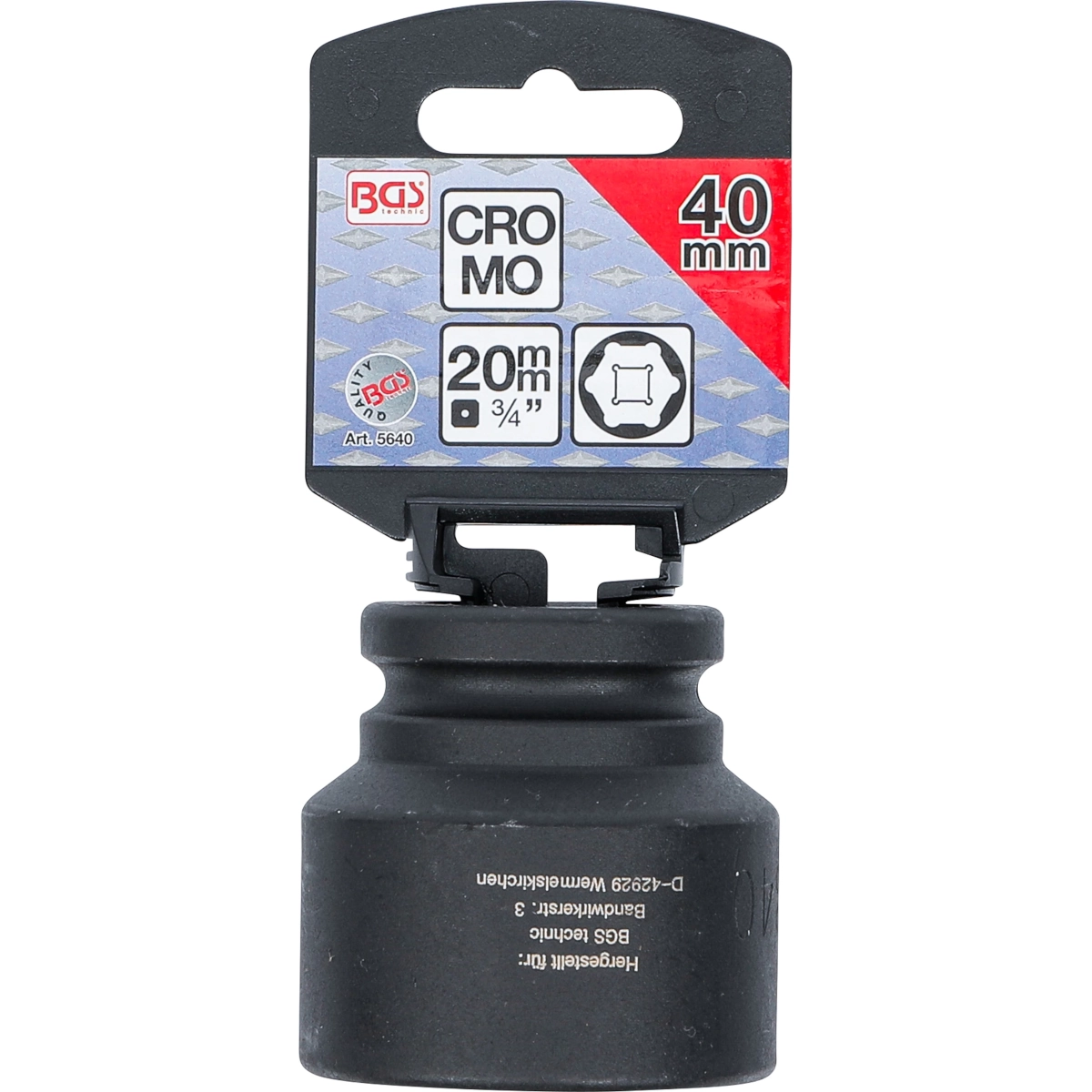 Foto 4 pulgar | Dado Impacto Hexagonal | Entrada 3/4'' | 40 Mm | Bgs 5640