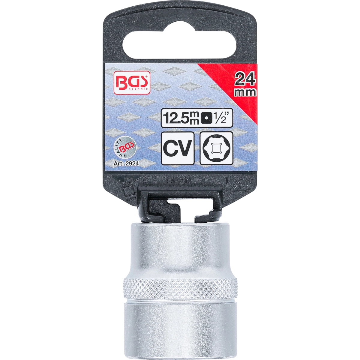 Foto 4 pulgar | Dado Hexagonal | Entrada 1/2'' | 24 Mm | Bgs 2924