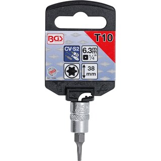 Foto 2 | Dado Con Punta Torx | 1/4'' | T10 | Bgs 2590