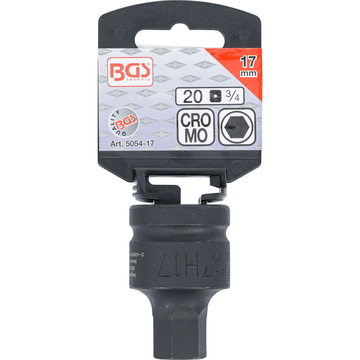 Foto 2 | Dado Impacto Con Punta Hexagonal |3/4'' | 17 Mm | Bgs 5054-17