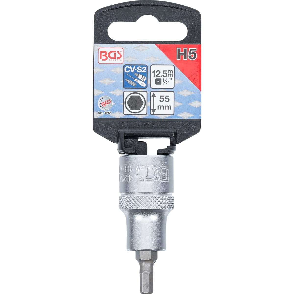 Foto 2 | Dado Con Punta Hexagonal | 1/2'' | 5 Mm | Bgs 4251