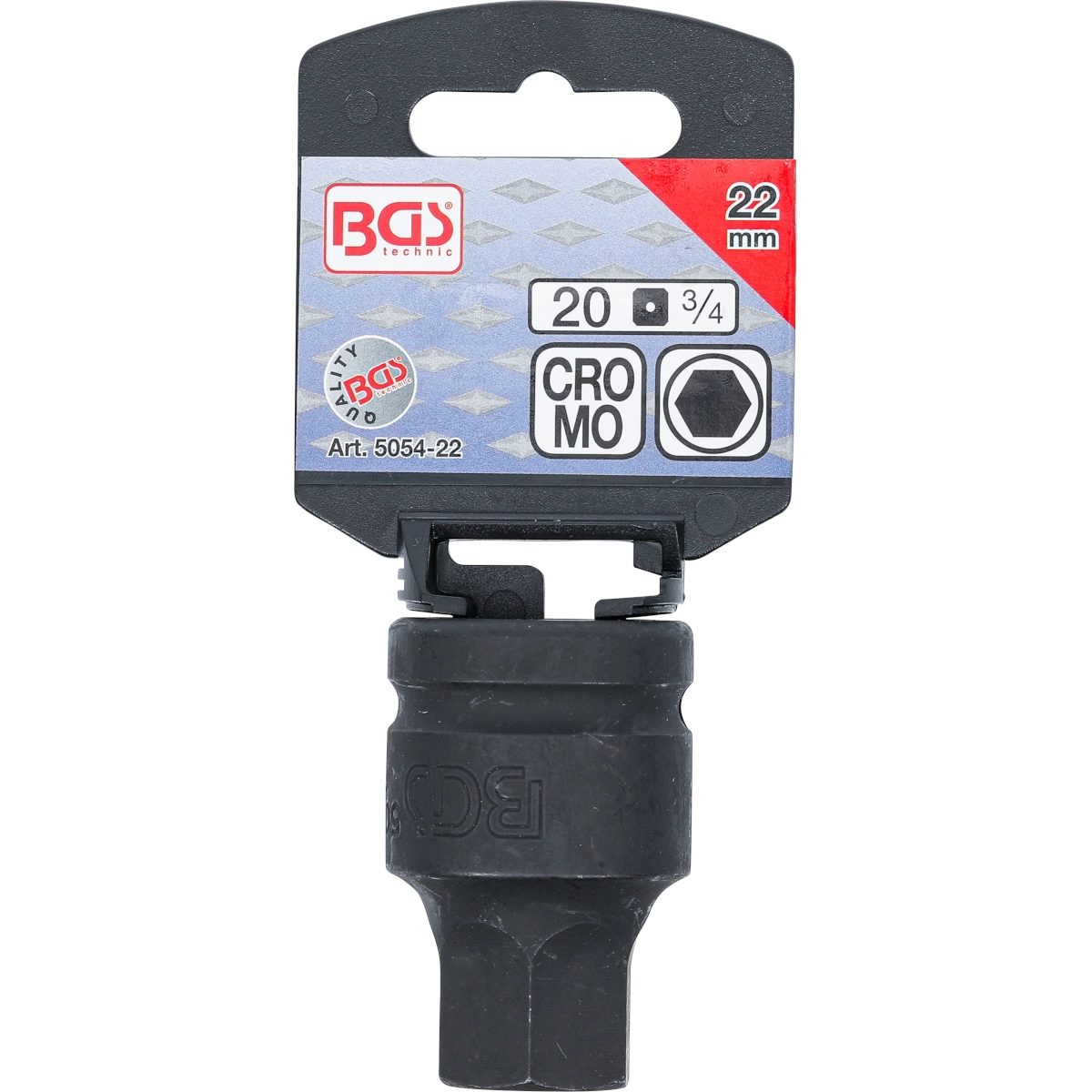 Foto 2 | Dado Impacto Con Punta Hexagonal |3/4'' | 22 Mm | Bgs 5054-22