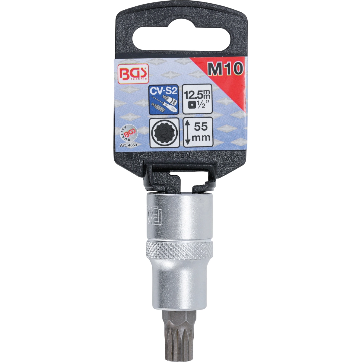 Foto 3 pulgar | Dado Con Punta Spline (xzn) | 1/2'' | M10 | Bgs 4353
