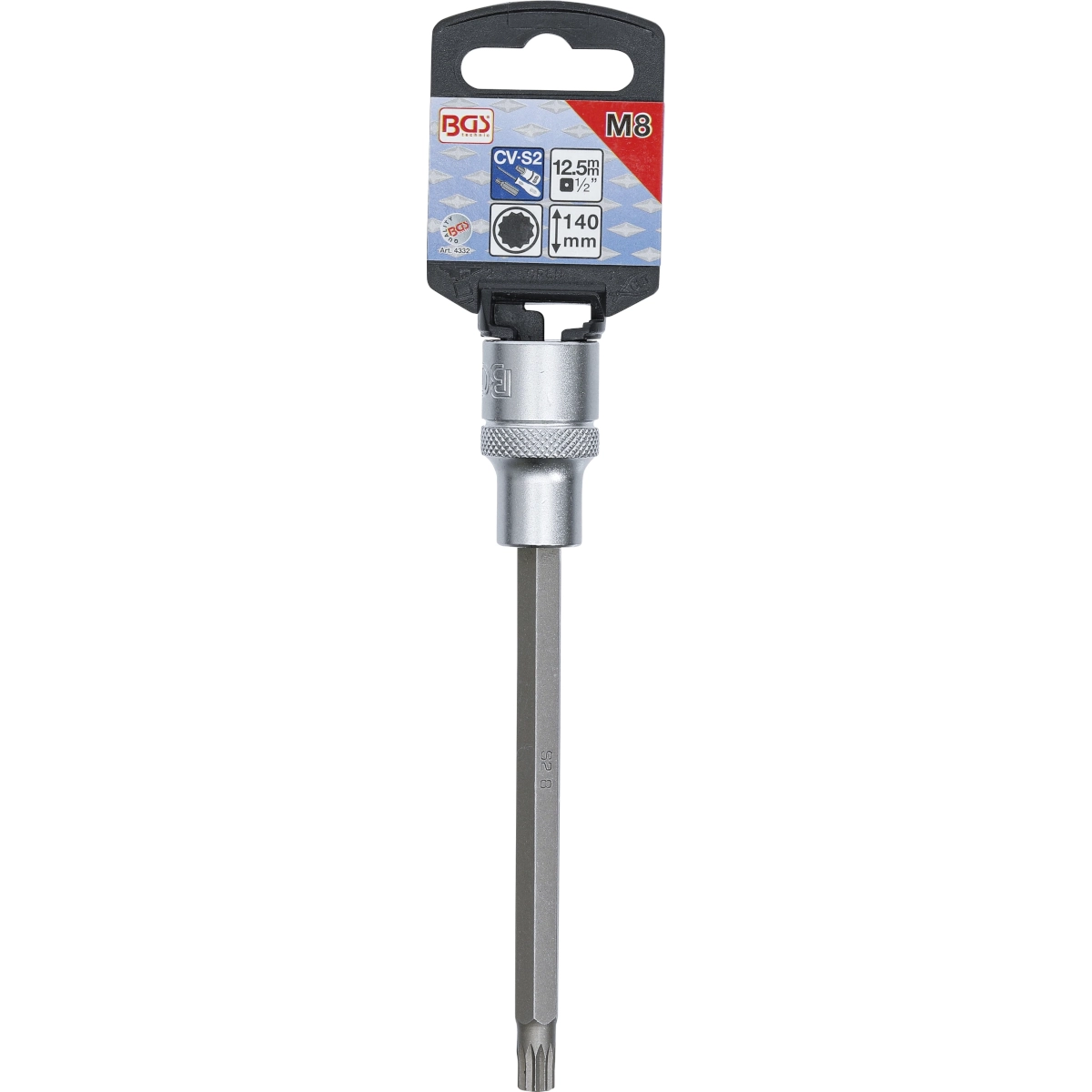 Foto 3 pulgar | Dado Con Punta Spline (xzn) | 1/2'' | M8 | Bgs 4332