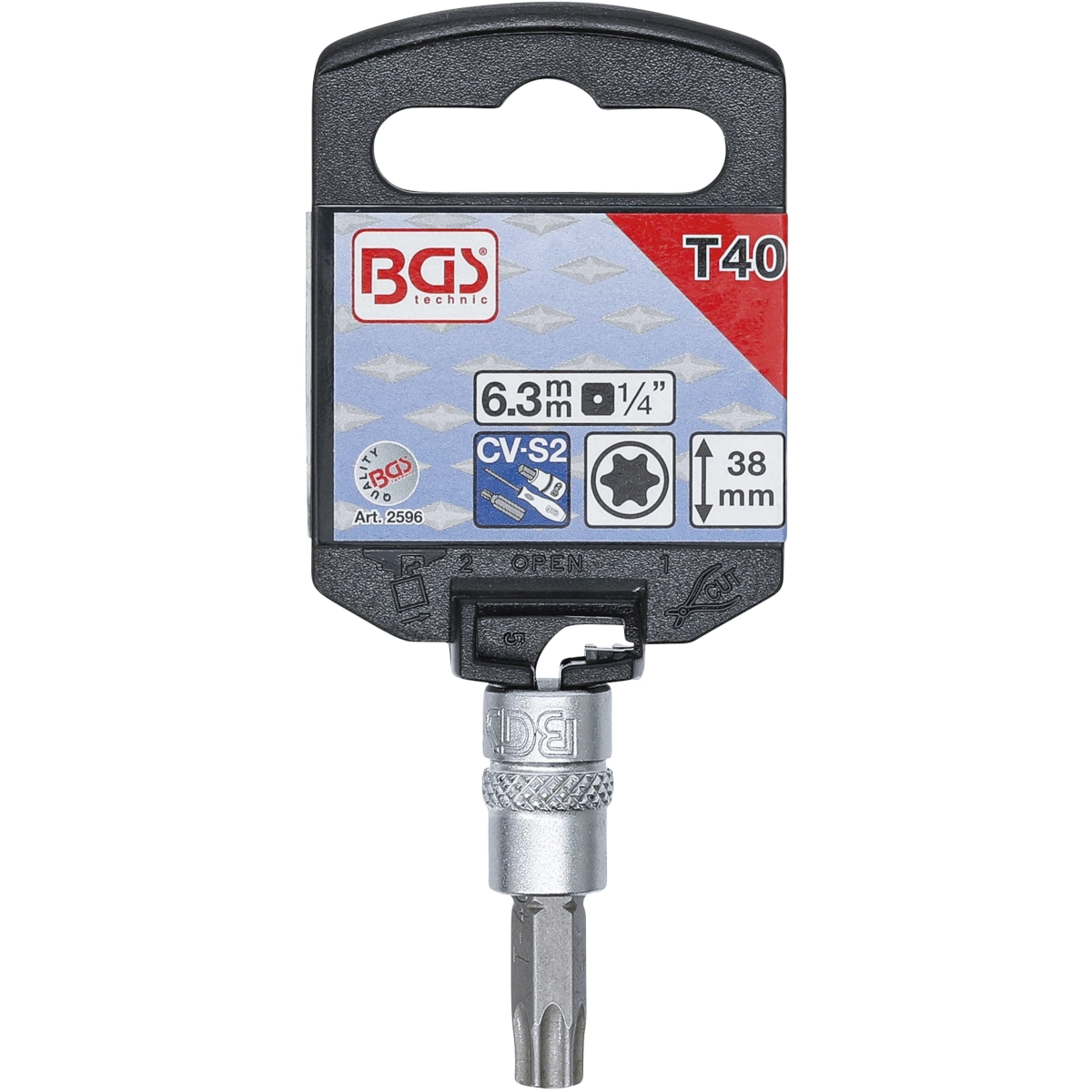 Foto 2 | Dado Con Punta Torx | 1/4'' | T40 | Bgs 2596