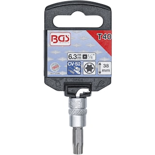 Foto 2 | Dado Con Punta Torx | 1/4'' | T40 | Bgs 2596