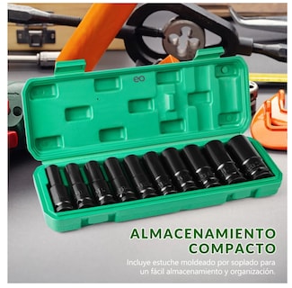 Foto 2 | Juego De Herramientas Llave Vaso Kit De Mecánicas Eo Safe Imports Esi-2759 Verde
