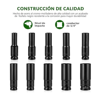 Foto 3 | Juego De Herramientas Llave Vaso Kit De Mecánicas Eo Safe Imports Esi-2759 Verde