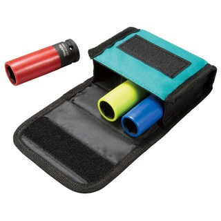 Foto 3 | Set Dados Impacto Makita Recubrimiento Plástico Cr-mo 3 Pzas