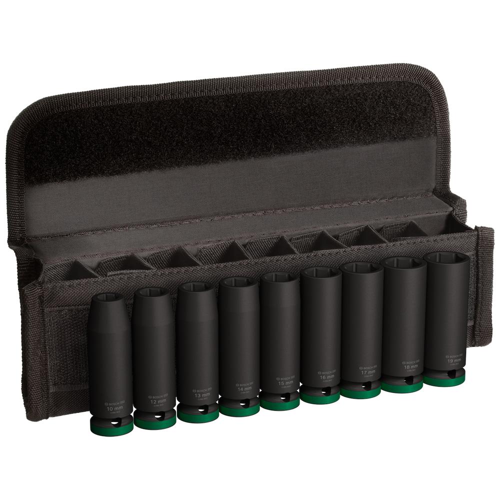 Set De Dados Bosch Impacto 10-19 Mm 9 Piezas 2608003039