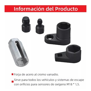 Foto 3 | Kit Dados Para Sensores De Oxígeno Automotriz Universal 5 Pcz Eo Safe Imports Esi-13657-1 Naranja