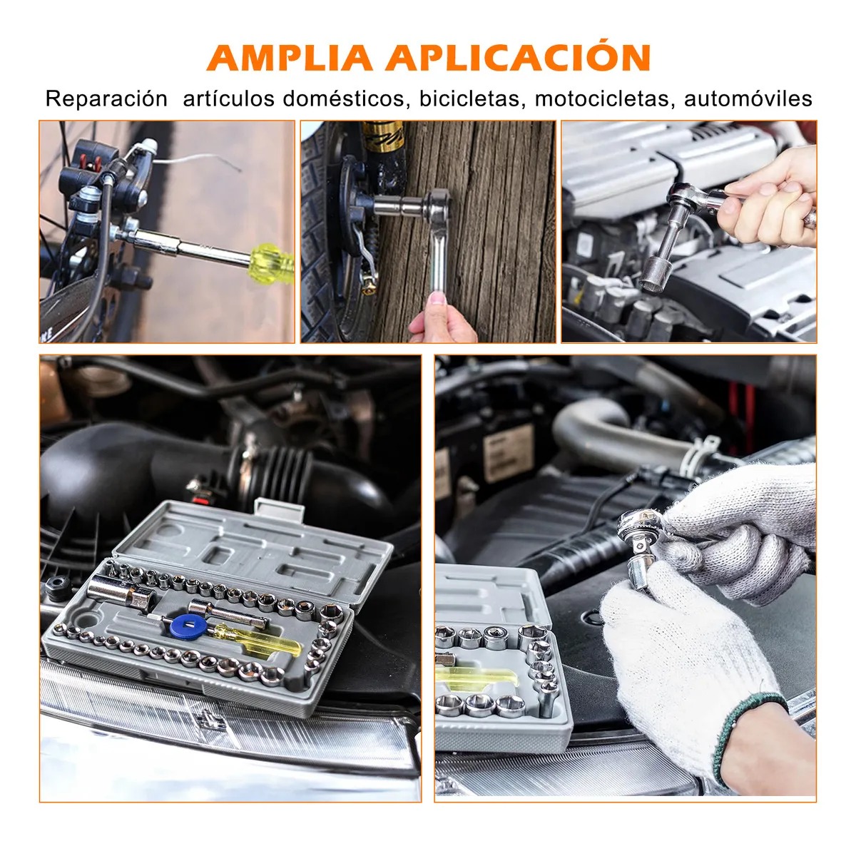 Foto 6 | Kits De Herramientas De Llave Kit Combinadas 40pzs
