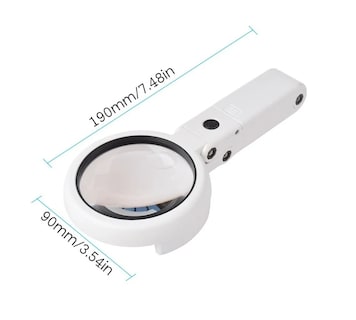 Foto 3 | Mini Lupa 10x y Soporte con USB color Blanco