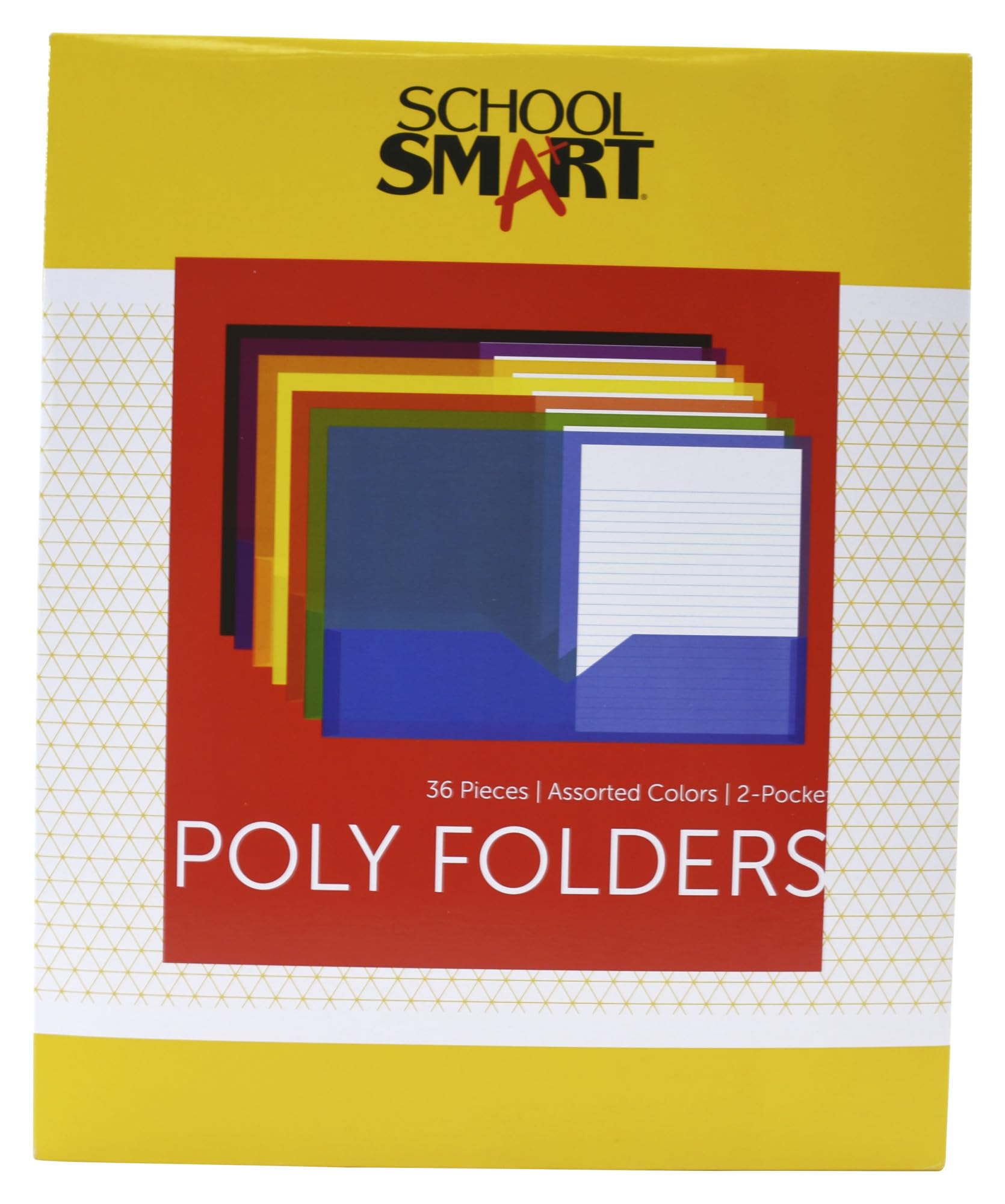 Foto 1 | Folder School Smart De Polietileno Con 2 Bolsillos, Colores Surtidos, 36 Unidades
