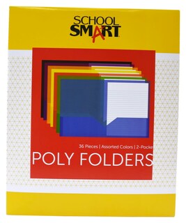 Foto 1 | Folder School Smart De Polietileno Con 2 Bolsillos, Colores Surtidos, 36 Unidades