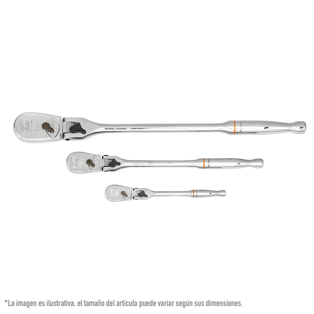 Foto 3 | Matracas Flex. Bloqueables 90 Dientes Gearwrench 81276t