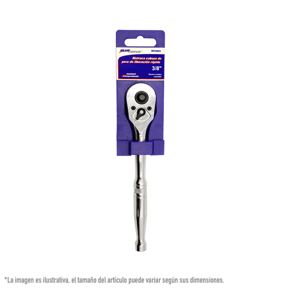 Foto 2 pulgar | Matraca Cab Pera Blue Force Bf22201 3/8