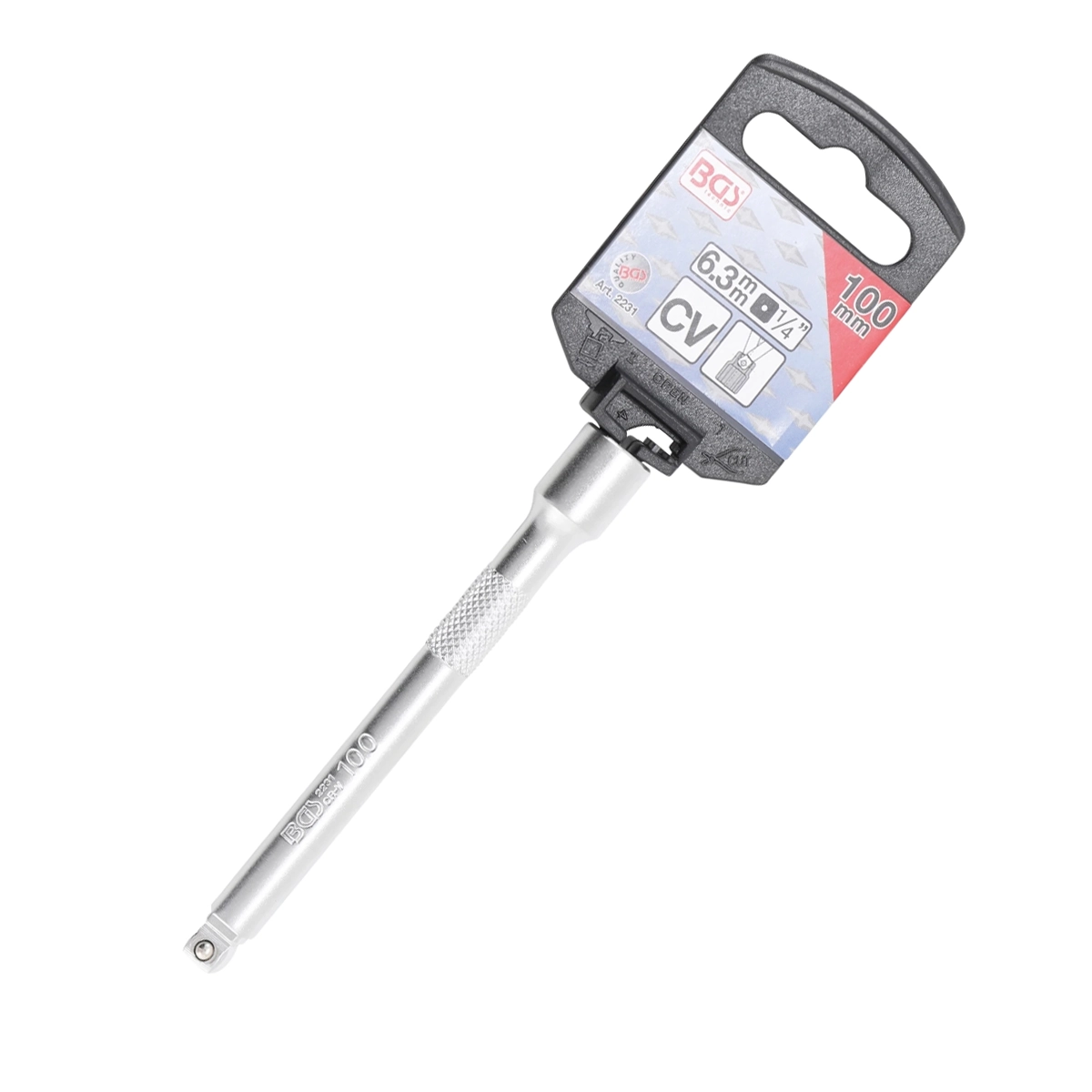 Foto 3 | Extensión Basculante Para Matraca |1/4''| 100 Mm | Bgs 2231