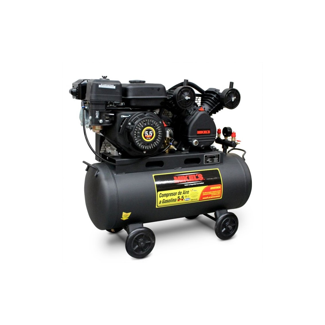 Compresor de Aire 5.5 Hp Motor a Gasolina - 60 l