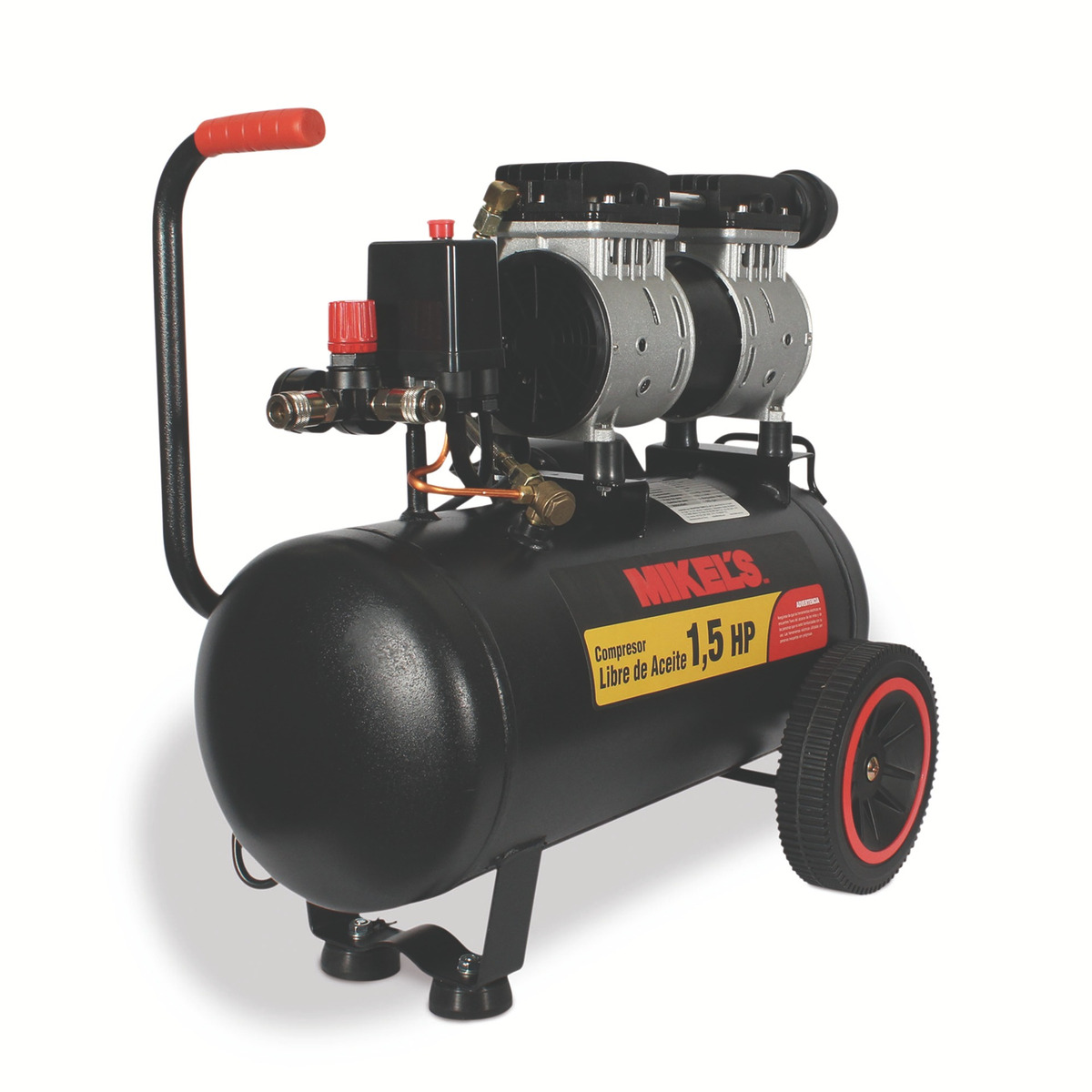 Compresor Aire Libre Aceite 1.5 Hp 24 Litros Mikels