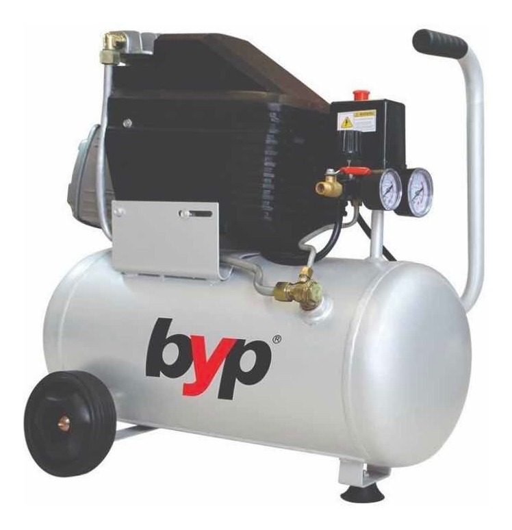 Compresor Byp de 23 Lts 2.5hp con Manguera y Pistola Com23