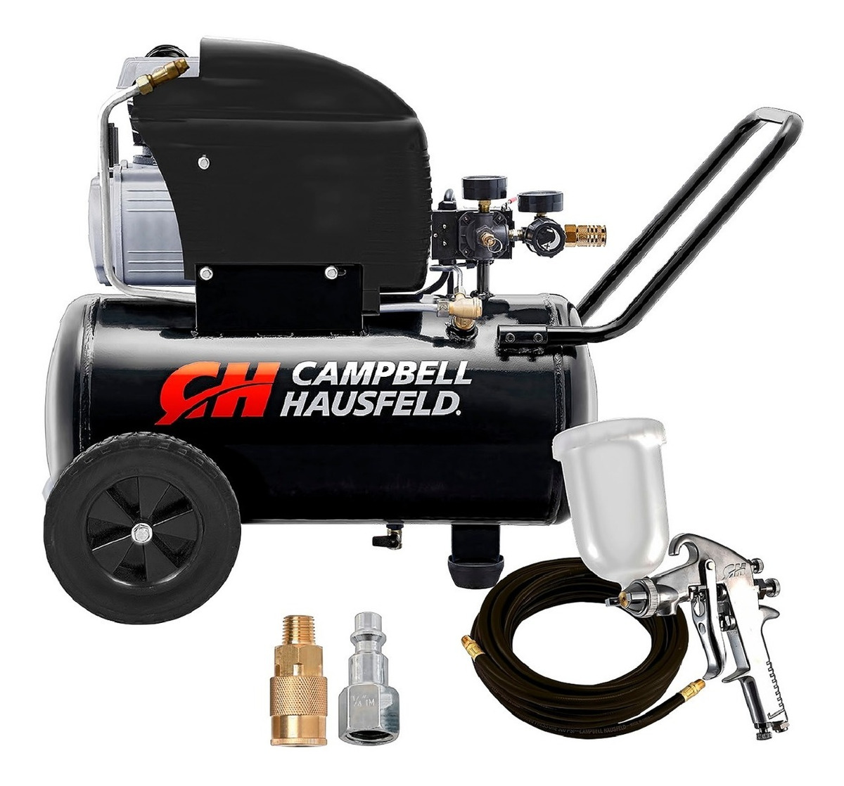 Compresor Aire 24 Litros 2hp con Manguera y Pistola Campbell