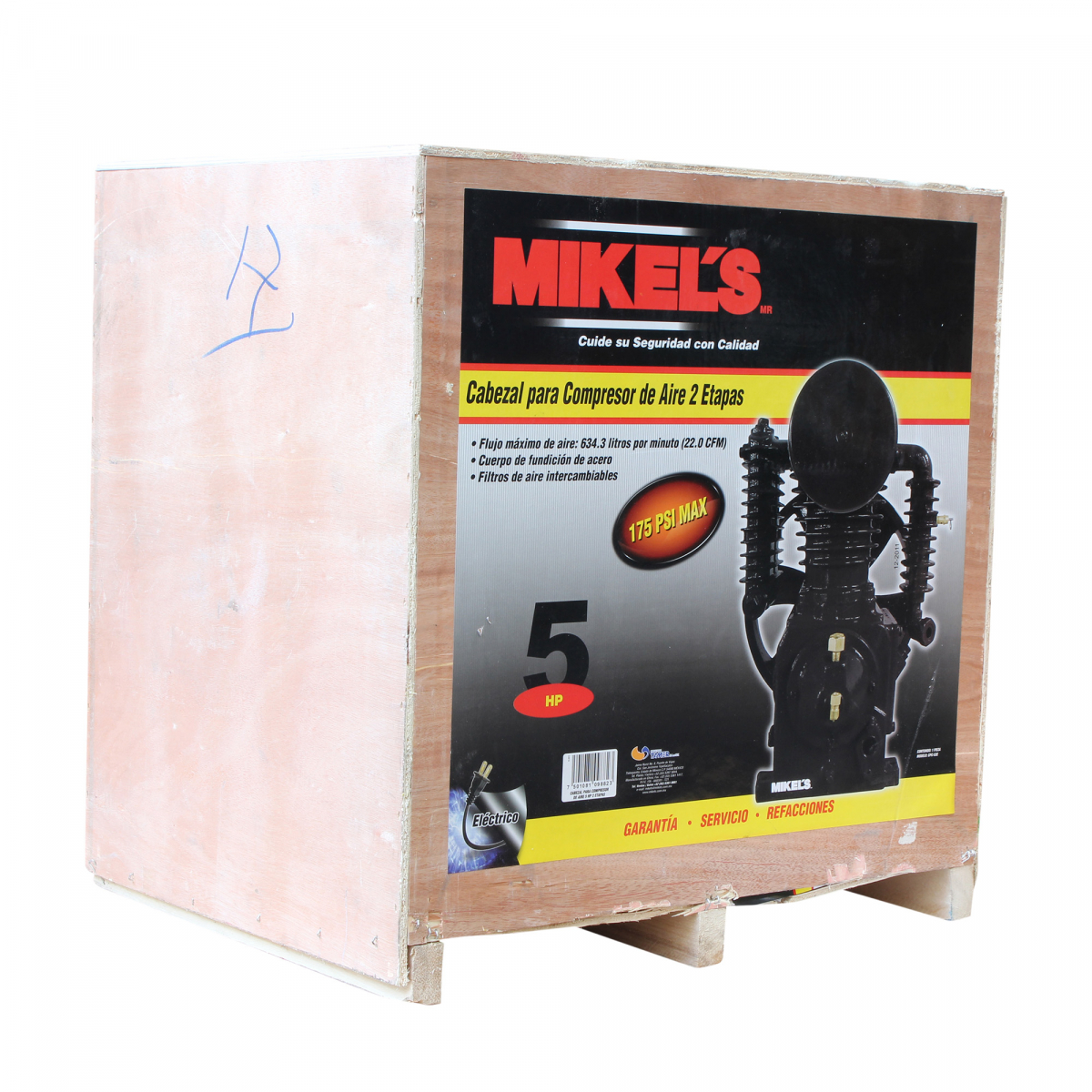 Foto 4 pulgar | Cabezal para Compresor Mikel´s Cpc-52e (5 Hp, 2 Etapas)
