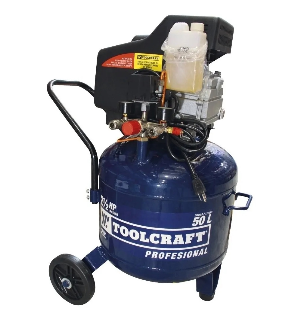 Compresor de Aire Toolcraft 50 Litros Vertical