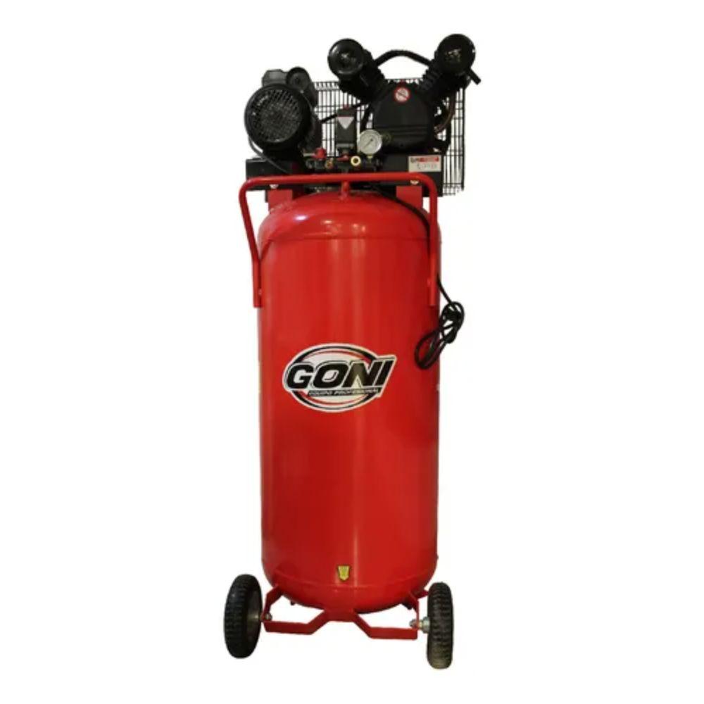 Compresor de Aire Eléctrico Goni 990 color Rojo 5hp Tanque 200L 127V