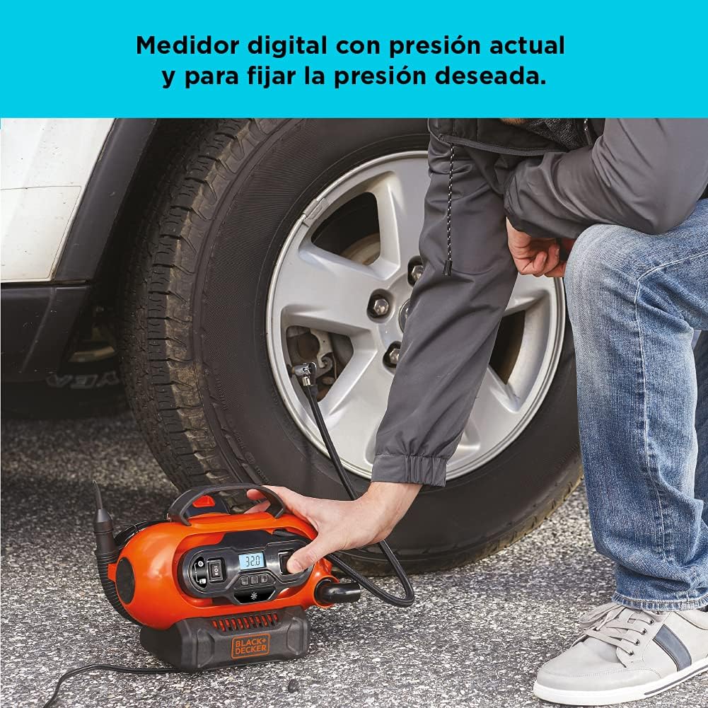 Foto 6 pulgar | Compresor de aire Black+Decker ‎Bdinf20-B3 Inflador Múltiple