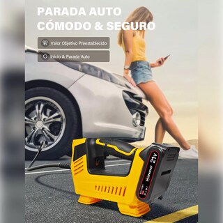 Foto 3 | Compresor Inflador de Llantas Inalámbrico Portátil para Auto Eo Safe Imports Esi-12239 Amarillo