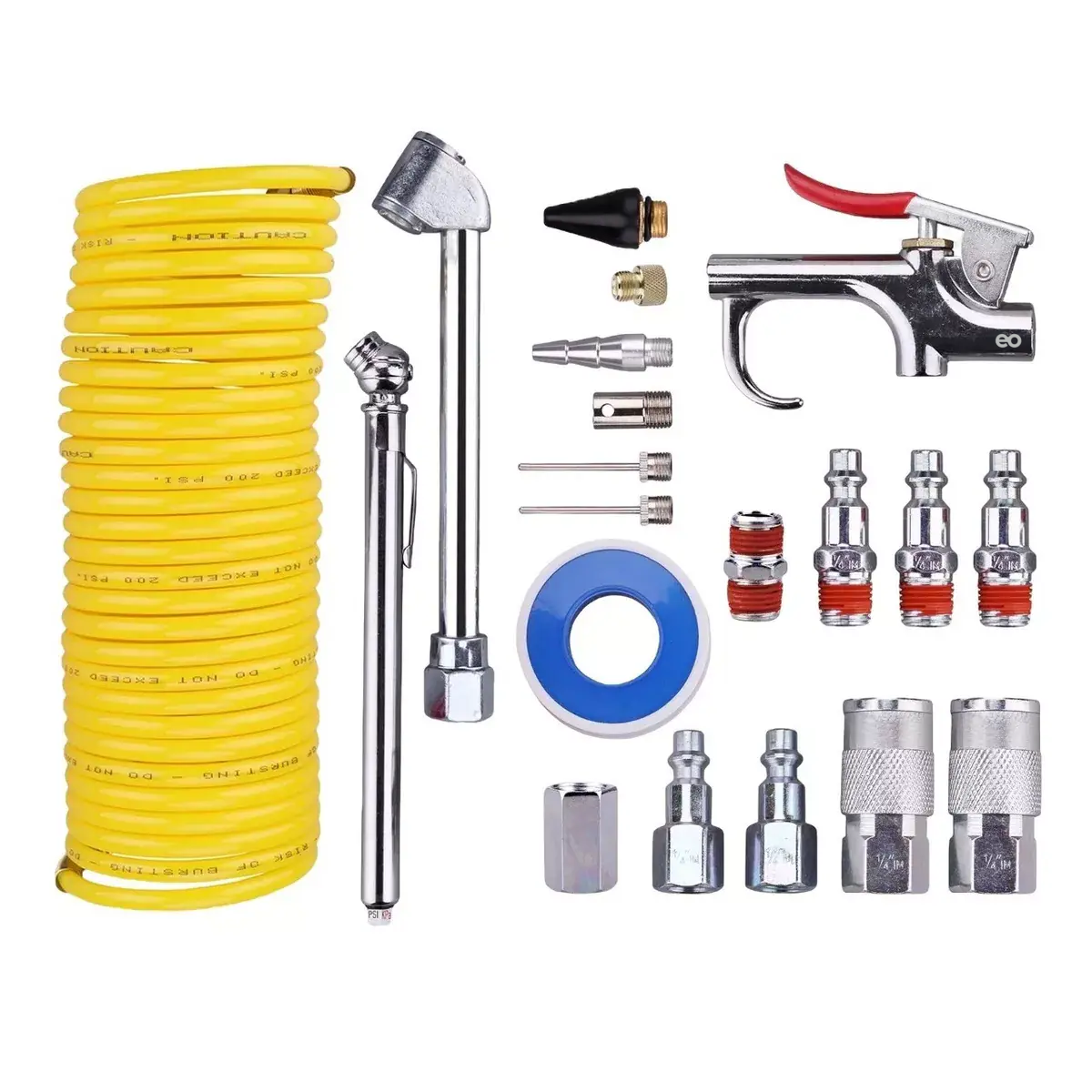 Foto 1 | Kit de Accesorios para Compresor de Aire Eo Safe Imports ESI-5010-1 Multicolor 20 Piezas