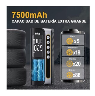 Foto 2 | Compresor Inflador Bombas De Aire Para Coches, Belug Negro