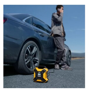 Foto 3 | Compresor De Aire, Llantas Neumáticos 160 Psi, Belug Negro/amarillo