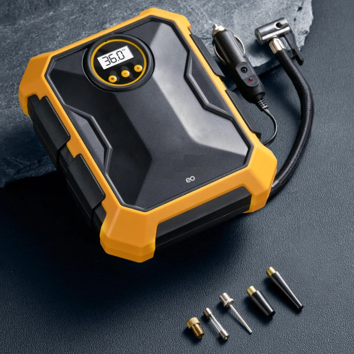 Foto 3 pulgar | Compresor De Aire Inflador De Neumáticos 12v Portátil Auto Eo Safe Imports Esi-18711 Amarillo