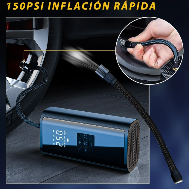 Foto 4 pulgar | Inflador De Llantas Xtellar Inalámbrico Y Portátil Con Tecnología Lcd Y Capacidad De 150 Psi.