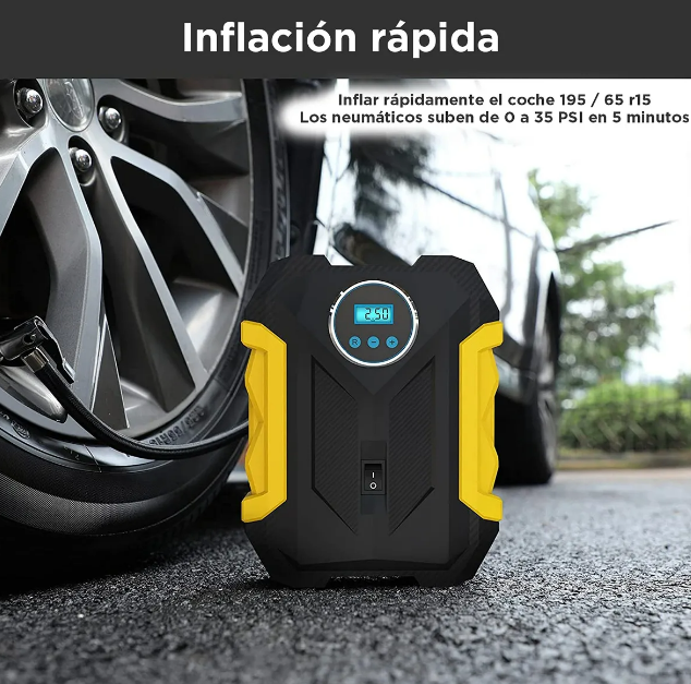 Foto 5 pulgar | Xtellar Inflador De Neumáticos Portátil Premium De 12v