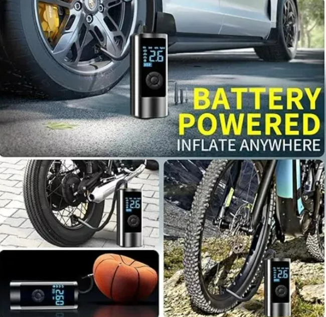 Foto 3 pulgar | Inflador Portátil Xtellar  Bomba De Aire Eléctrica Con Pantalla Lcd Y Luces Led Para Coche moto Y Bicicleta