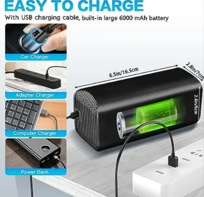 Foto 4 | Inflador Portátil Xtellar  Bomba De Aire Eléctrica Con Pantalla Lcd Y Luces Led Para Coche moto Y Bicicleta