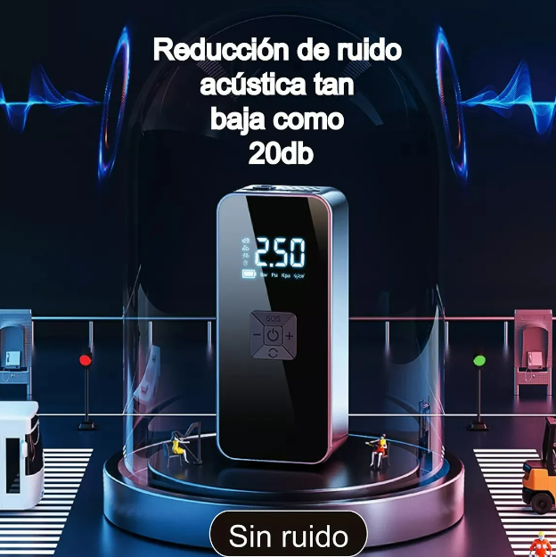 Foto 4 pulgar | Inflador De Llantas Eléctrico Portátil Xtellar Con Pantalla Led Y Cierre Automático  150 Psi