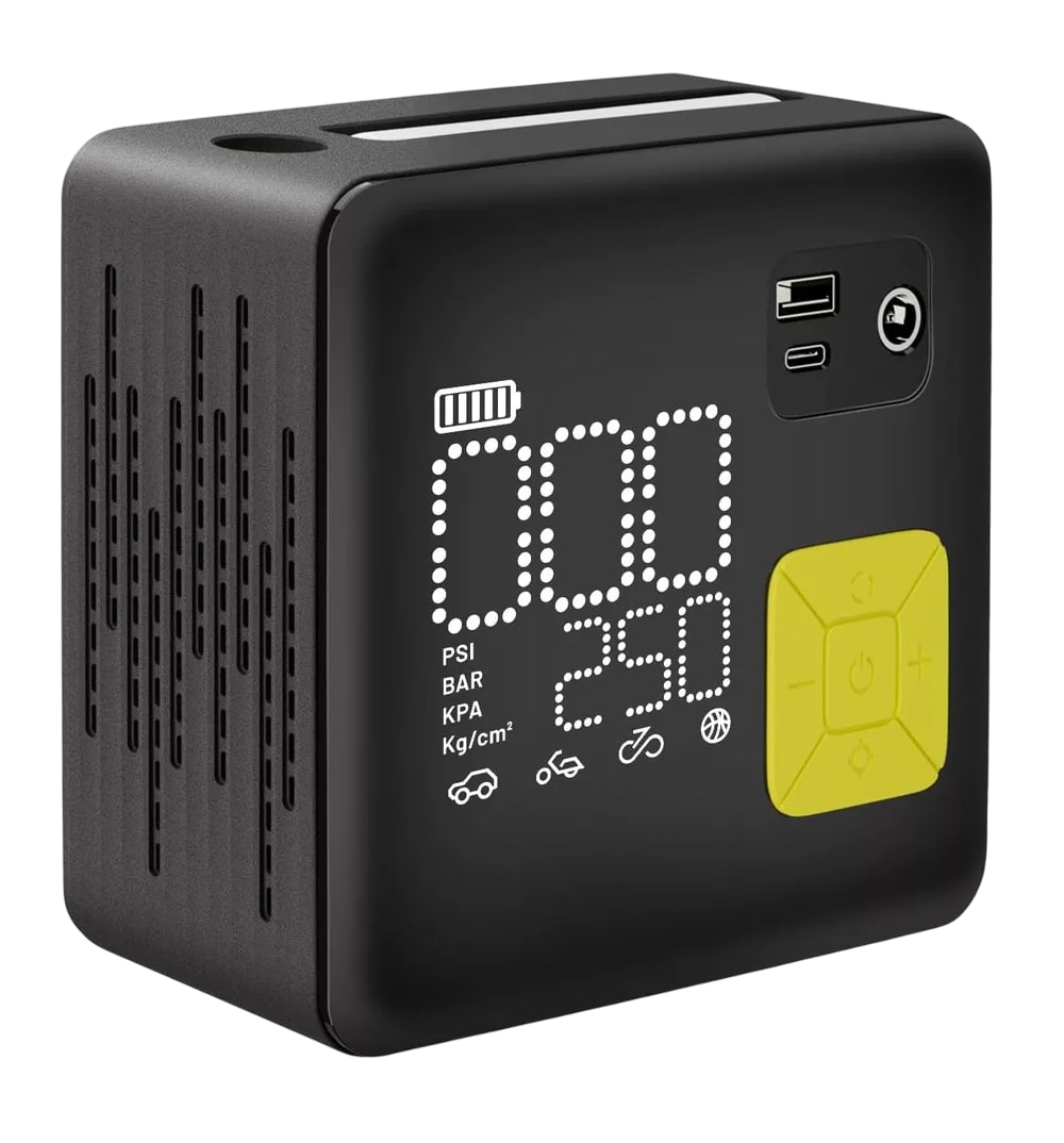 Inflador De Neumático Portátil De 150 Psi Compresores De Aire Negro/amarillo $2,326
