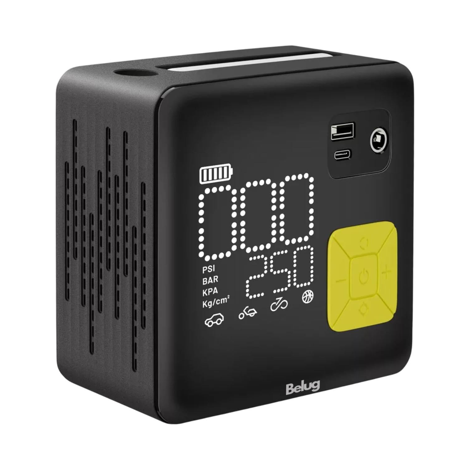 Foto 1 | Inflador De Neumático Belug Portátil De 150 Psi Compresores De Aire Negro/amarillo