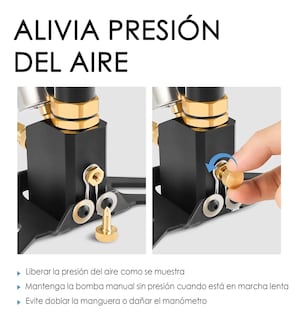 Foto 4 | Bomba De Mano De Alta Presión Para Pistola De Aire De Rifle