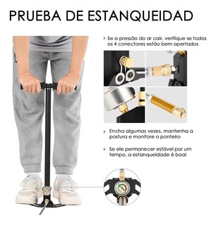 Foto 5 | Bomba De Mano De Alta Presión Para Pistola De Aire De Rifle
