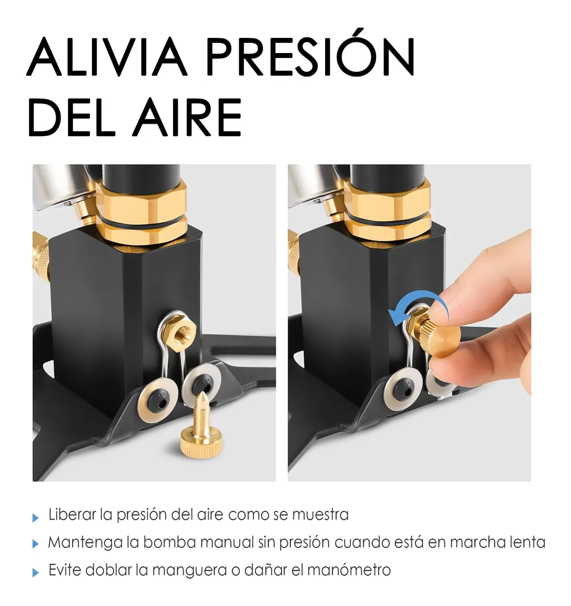 Foto 5 pulgar | Bomba De Mano De Alta Presión Para Pistola De Aire De Rifle