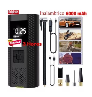 Foto 3 | Bomba de Aire Eléctrica Inalámbrica para Llantas Lab.G Negro