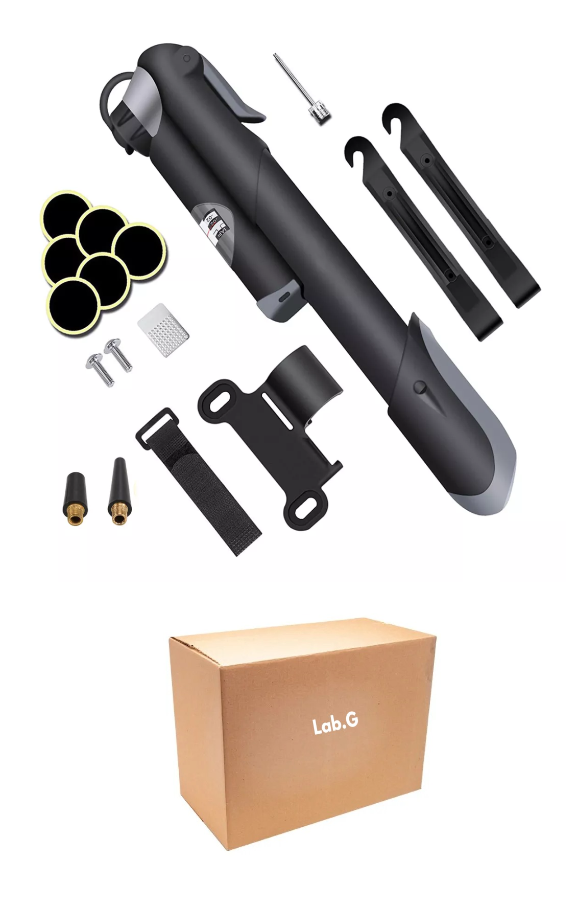 Bomba De Aire Pequeña Para Bicicleta De 120psi Negro